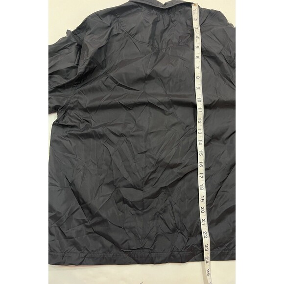 Vintage Y2k Nike Kids Unisex Black Windbreaker Silver Tag Early 2000s M 10/12 - Picture 6 of 6